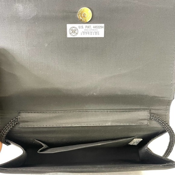 Vintage La Regale Black Multicolor Sequin Embellished Crossbody Bag Purse - Picture 9 of 10